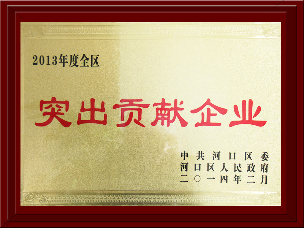 2013年度突出貢獻企業(yè)